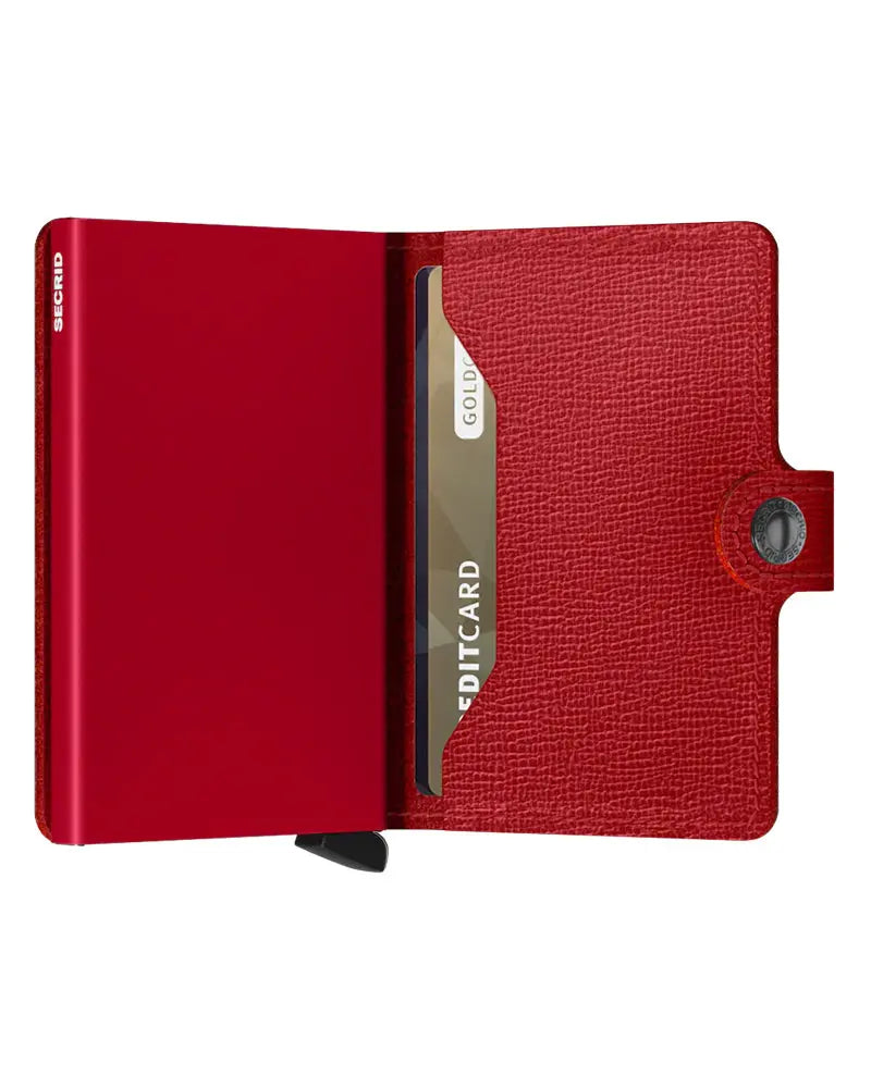Mini Wallet - Crisple Lipstick Red Secrid