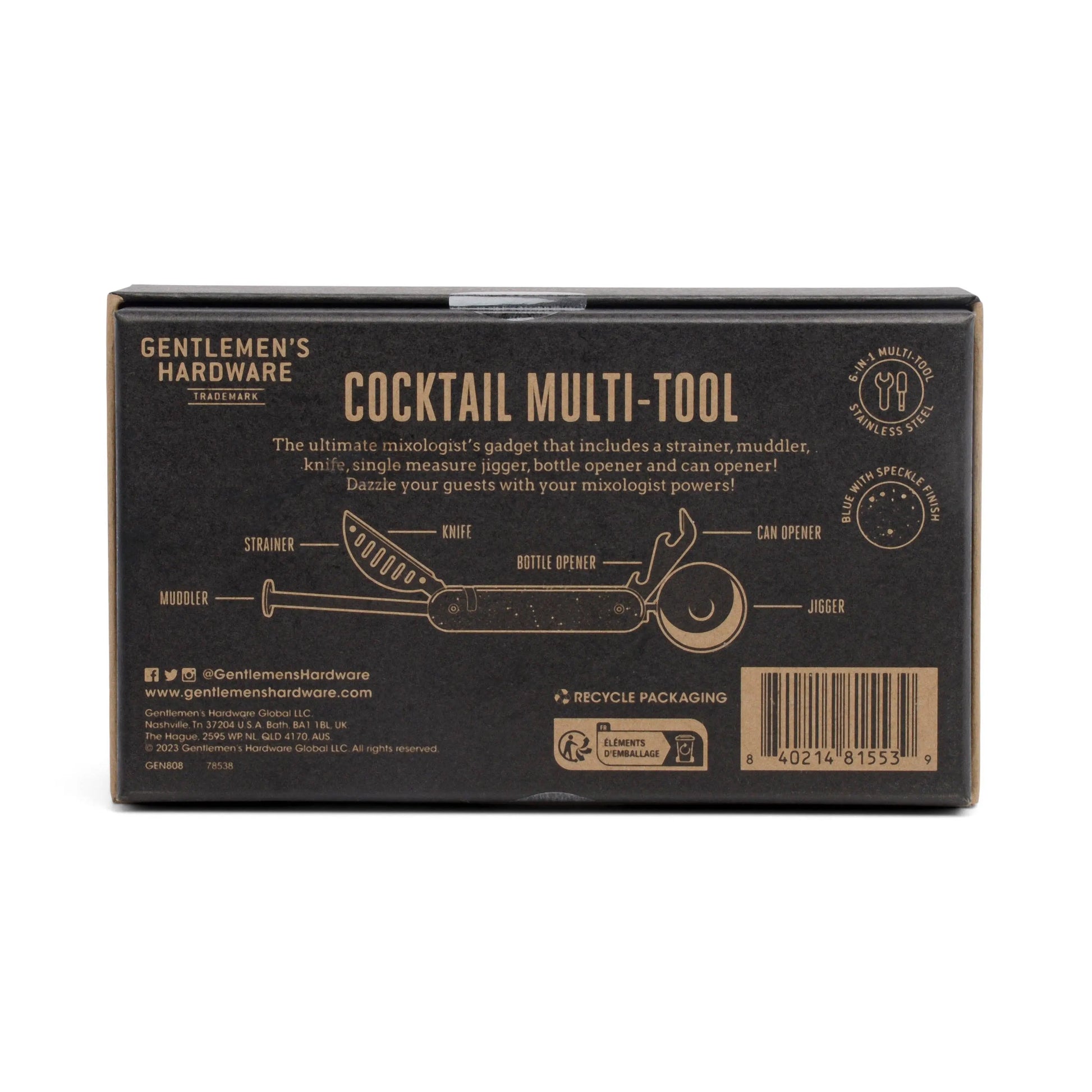 Buy Designworks Collective Gentlemen's Hardware Cocktail Multi Tool | s at Woven Durham