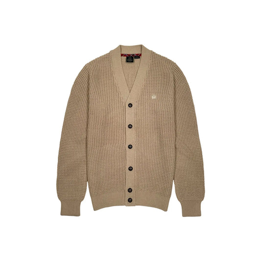 Buy Merc London Grayson Chunky Knit Cardigan - Sand | Cardiganss at Woven Durham