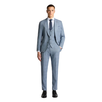 Buy Remus Uomo Massa POW Check Suit Jacket - Blue | Blazerss at Woven Durham