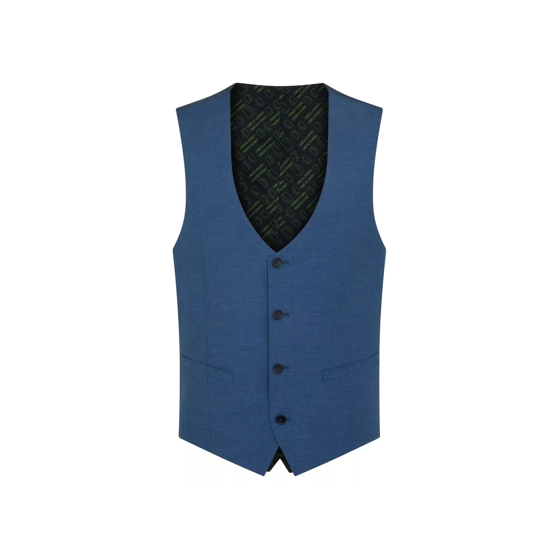 Buy Remus Uomo Massa Suit Waistcoat - Light Blue | Suit Waistcoatss at Woven Durham