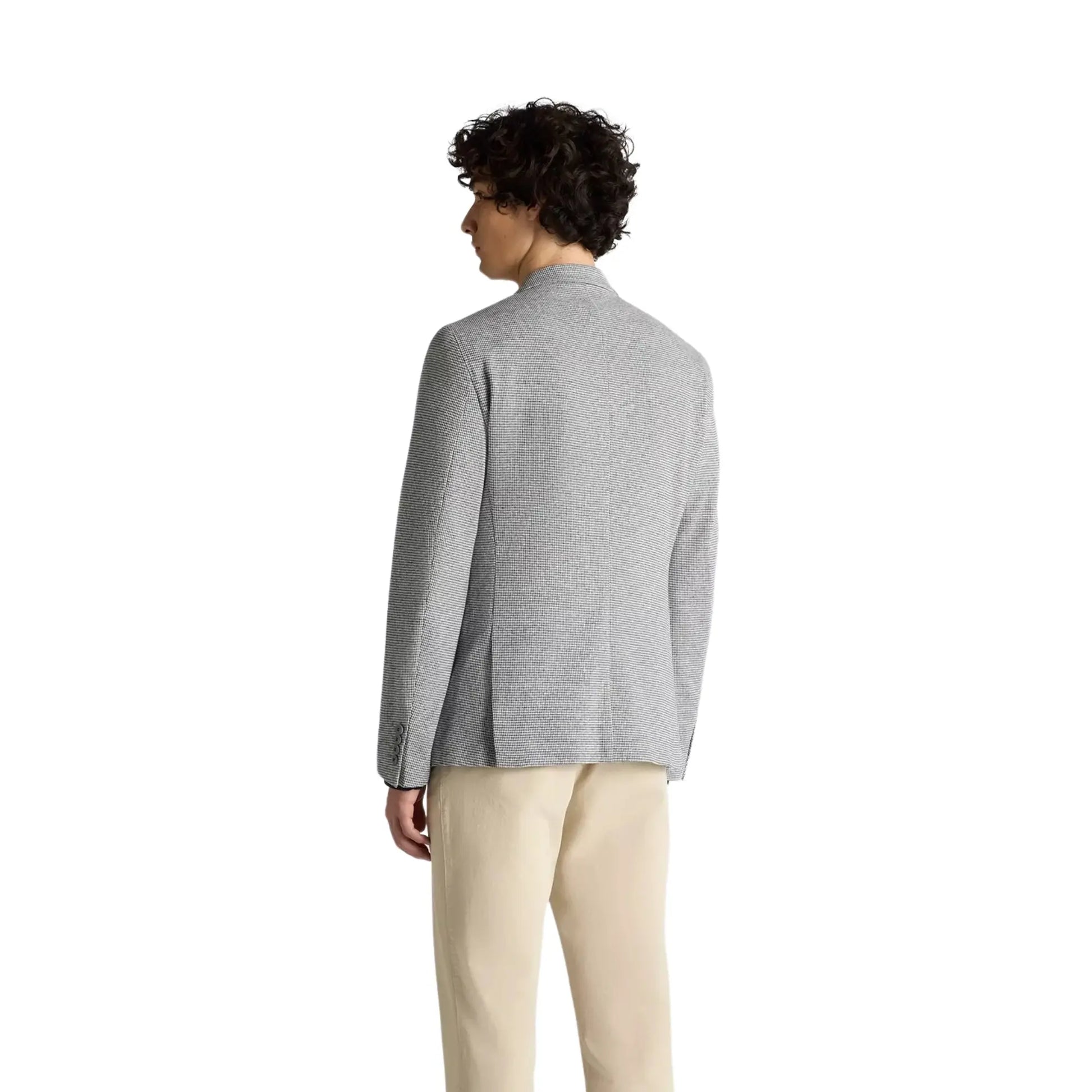 Buy Remus Uomo Neto Houndstooth Blazer - Light Grey | Blazerss at Woven Durham