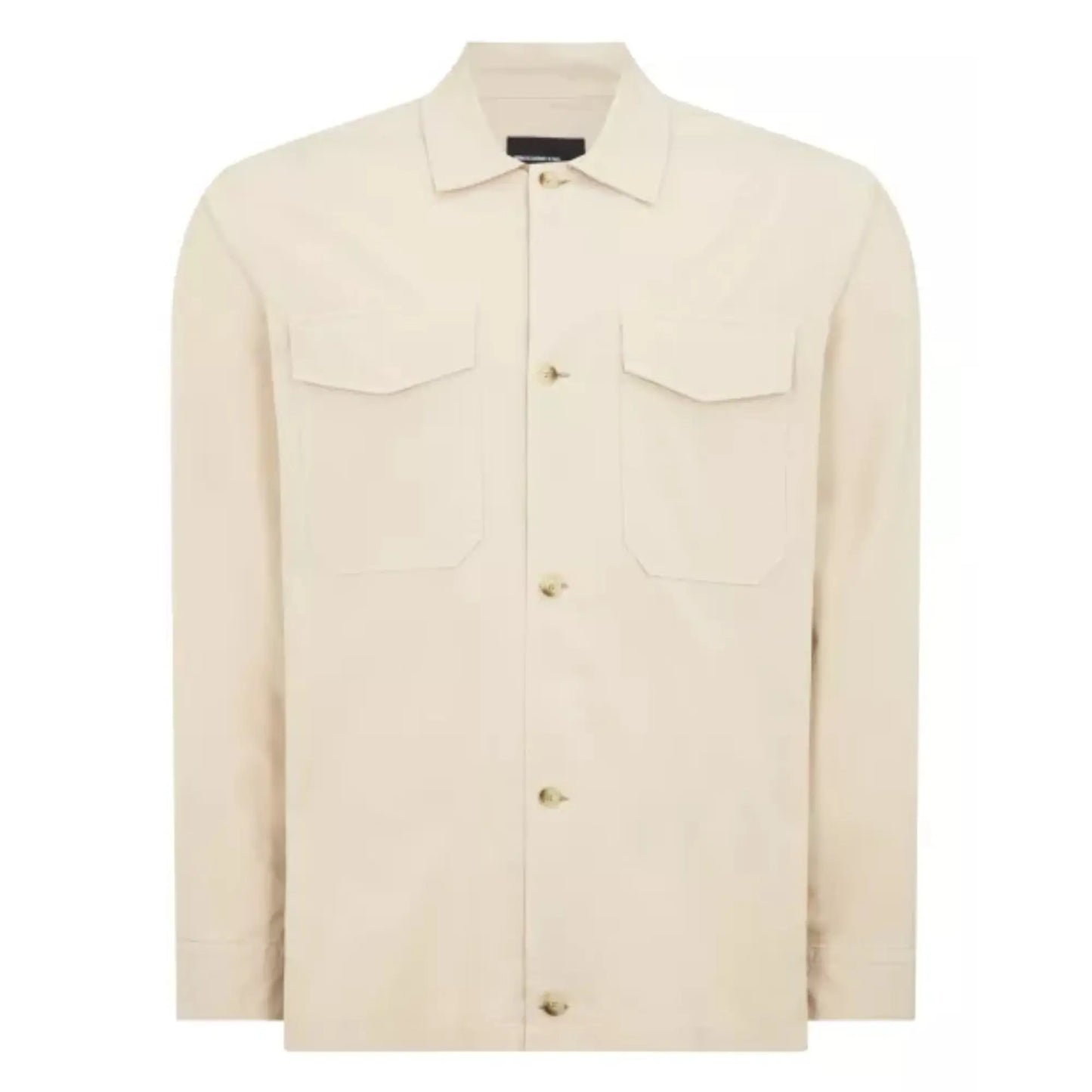 Buy Remus Uomo Paolo Overshirt Jacket - Stone | Overshirtss at Woven Durham