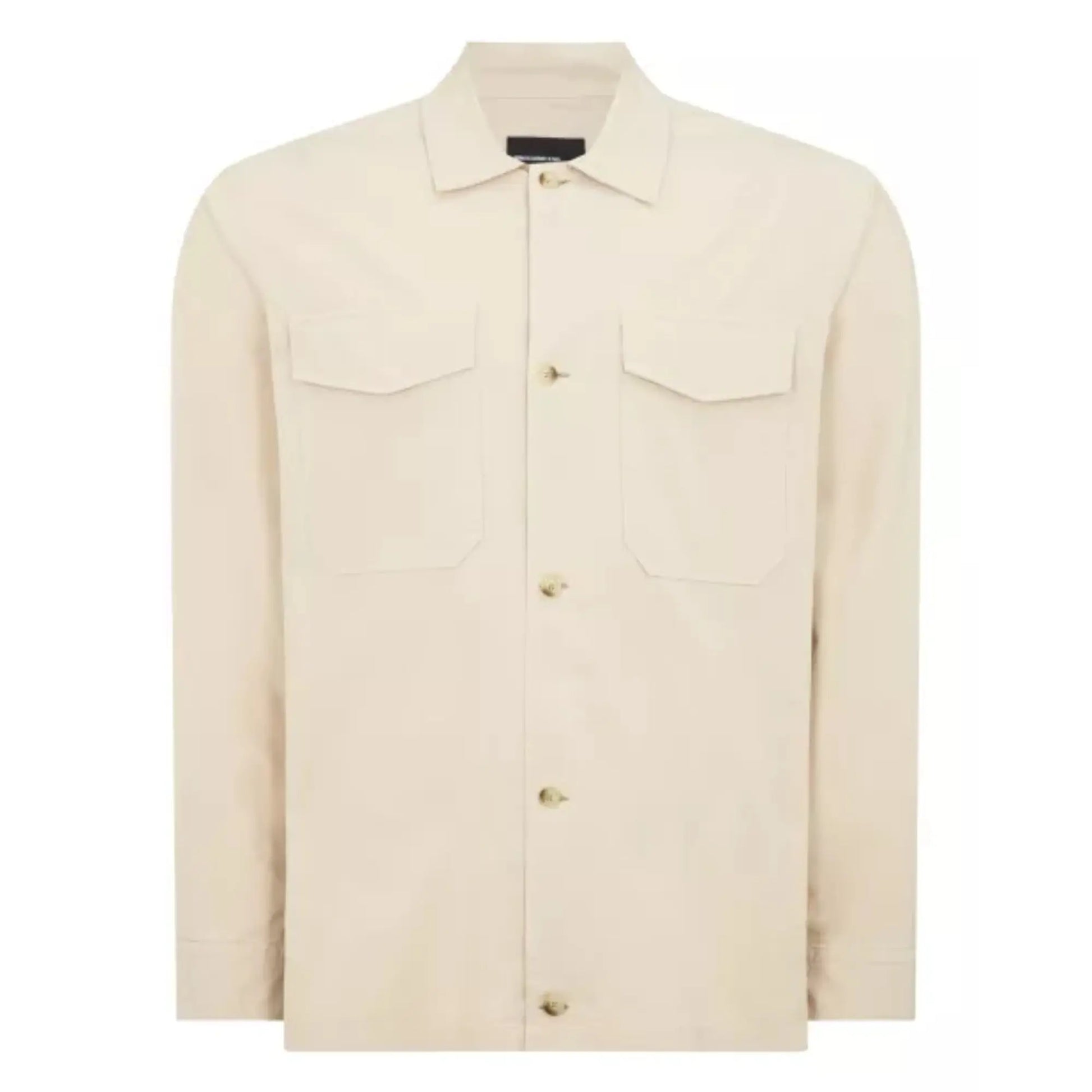 Buy Remus Uomo Paolo Overshirt Jacket - Stone | Overshirtss at Woven Durham