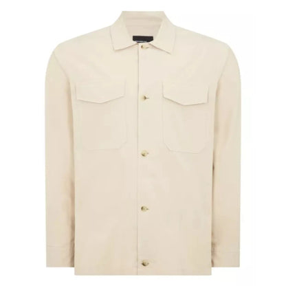 Buy Remus Uomo Paolo Overshirt Jacket - Stone | Overshirtss at Woven Durham
