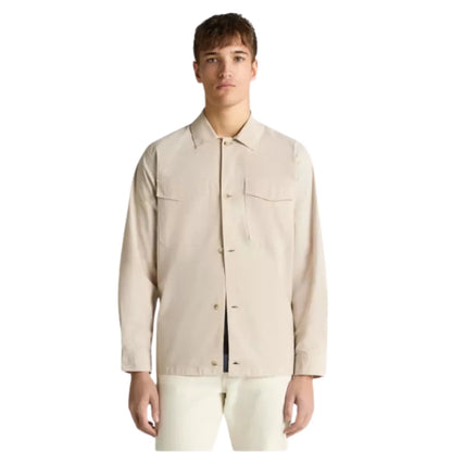 Buy Remus Uomo Paolo Overshirt Jacket - Stone | Overshirtss at Woven Durham