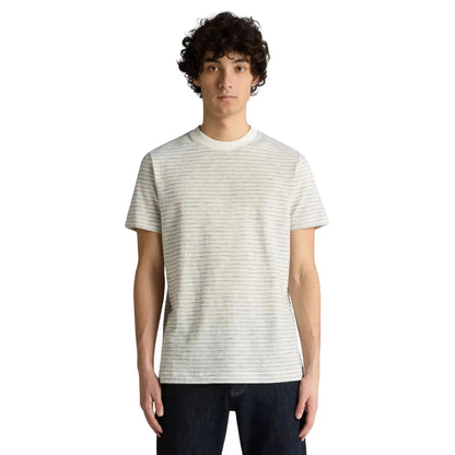 Buy Remus Uomo Stripe Crew-Neck T-Shirt - Navy/White | T-Shirtss at Woven Durham