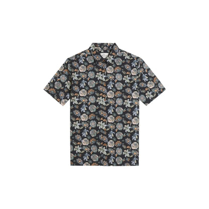 Buy Ben Sherman Watercolour Floral Print Short Sleeve Shirt - Black | Short-Sleeved Shirtss at Woven Durham