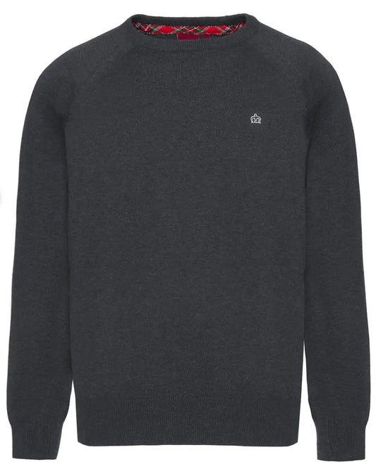 Buy Merc London Berty Knit Jumper - Grey Mineral Marl | Crew-Neck Jumperss at Woven Durham
