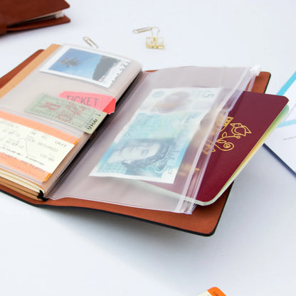 Suck UK Brown Faux Leather Travel Notebook From Woven Durham